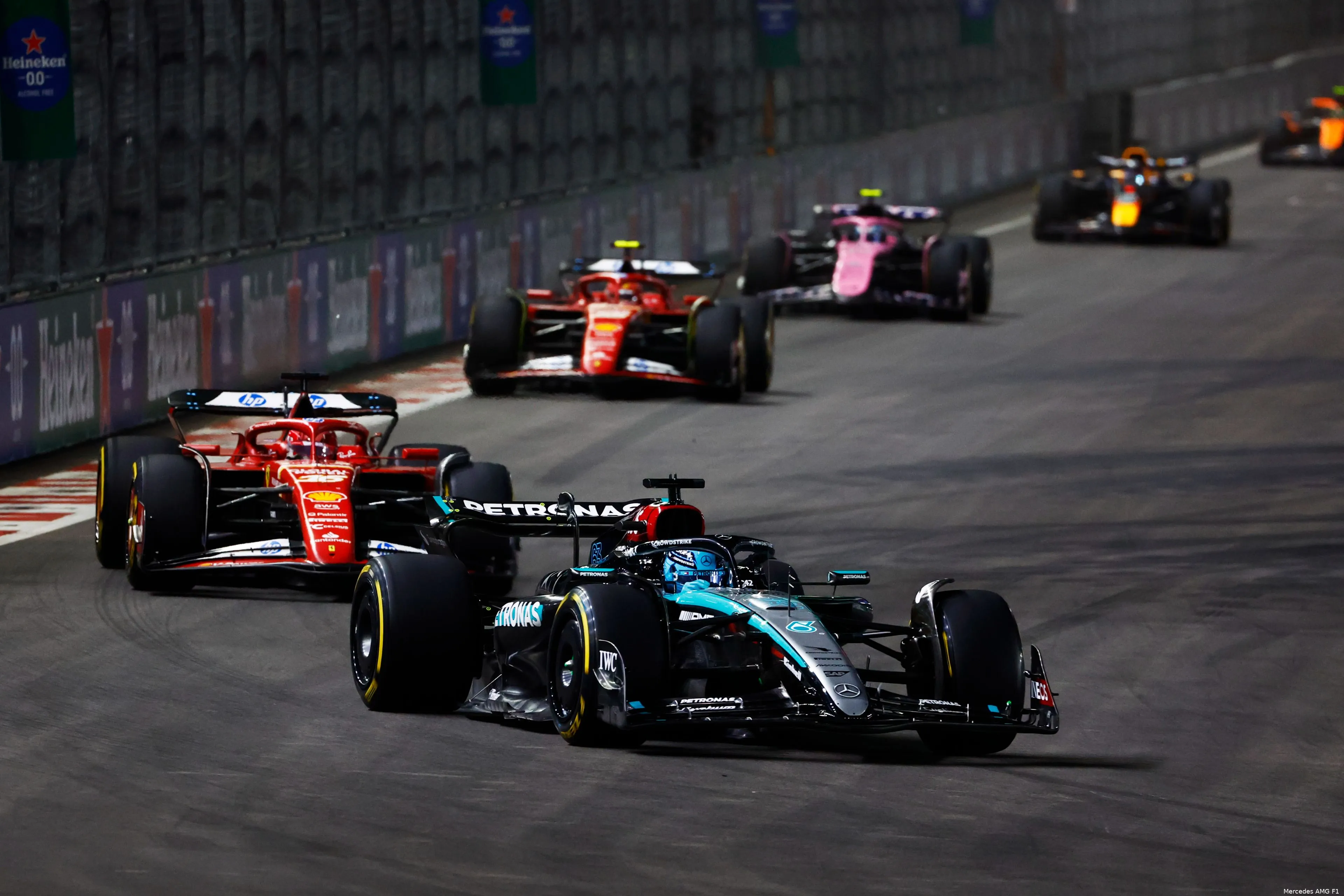 russell mercedes zaterdag las vegas 1