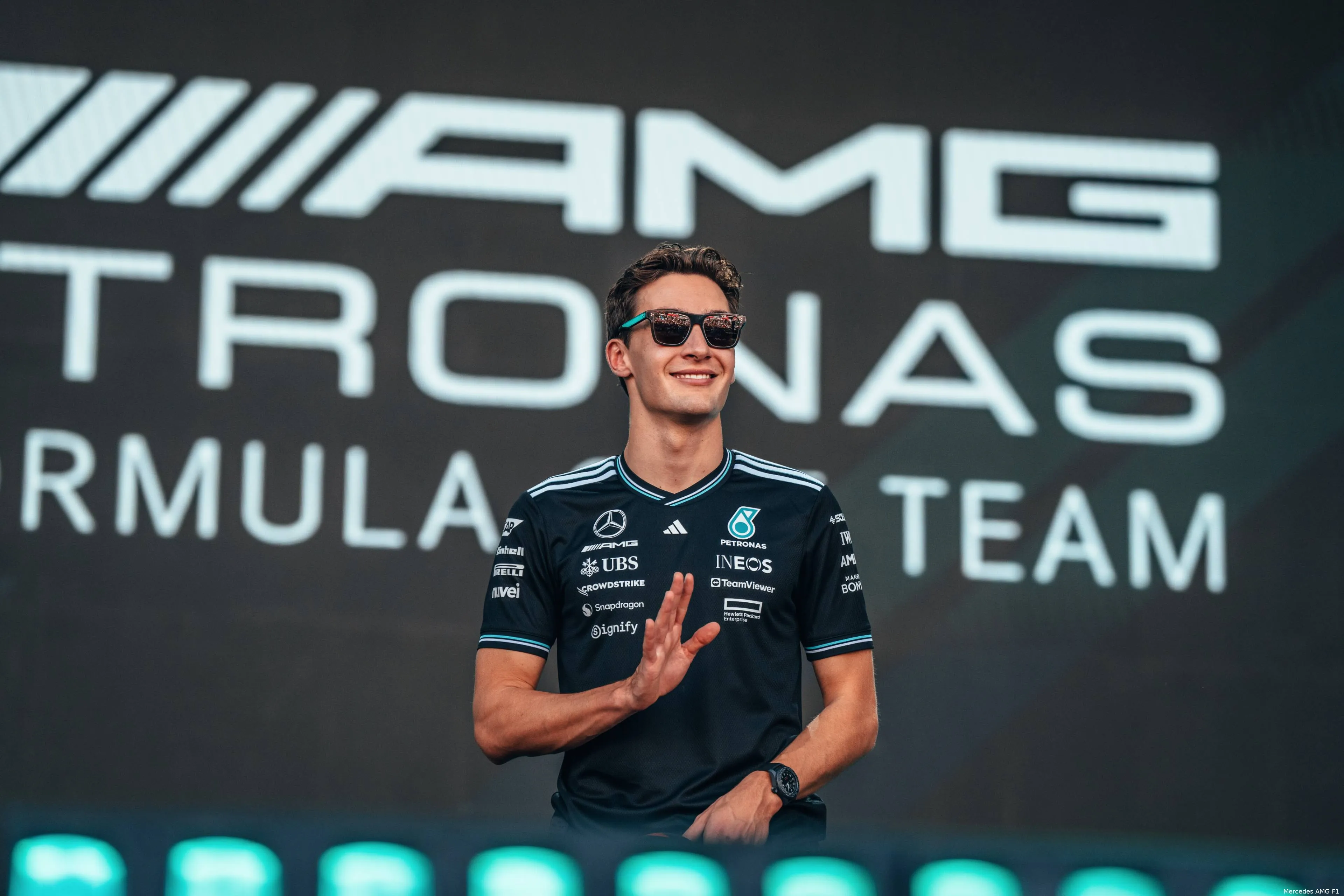 george russell mercedes bahrein 2025