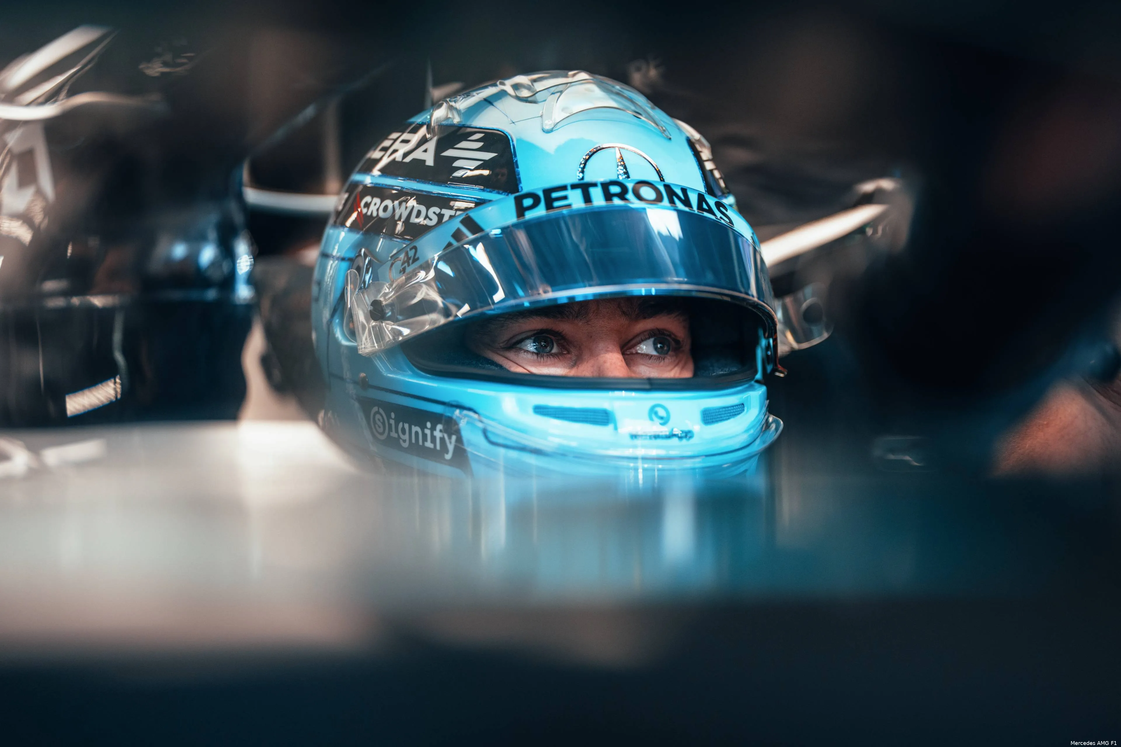 mercedes george russell gp saoedi arabie 2025 zaterdag