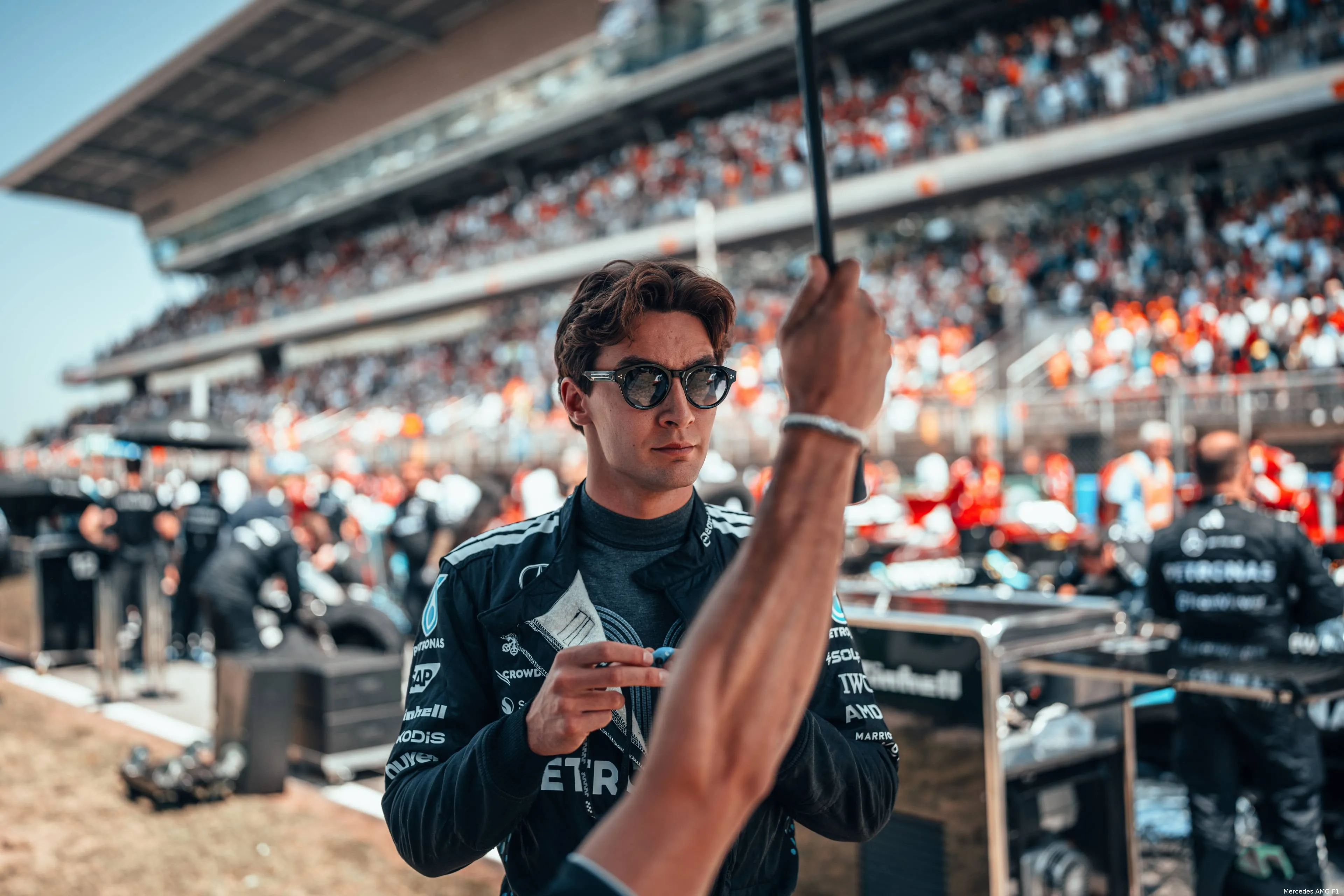 george russell mercedes 2025 spanje zondag