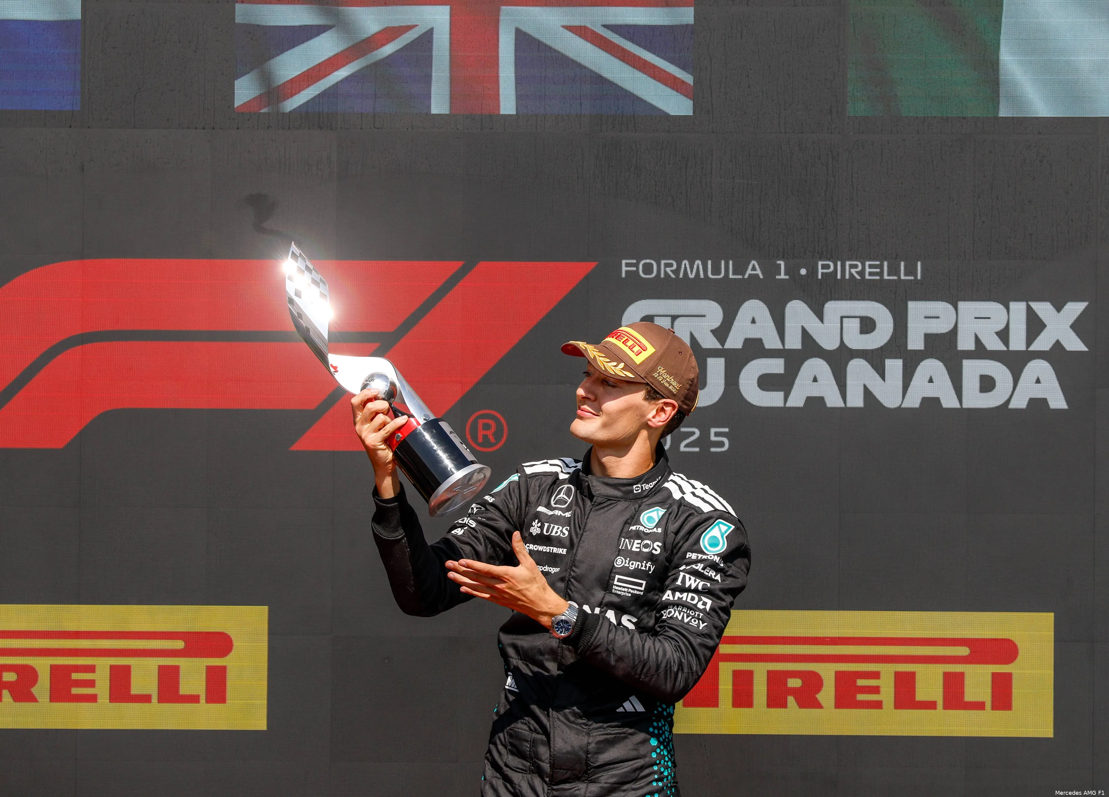 george russell win canada 2025