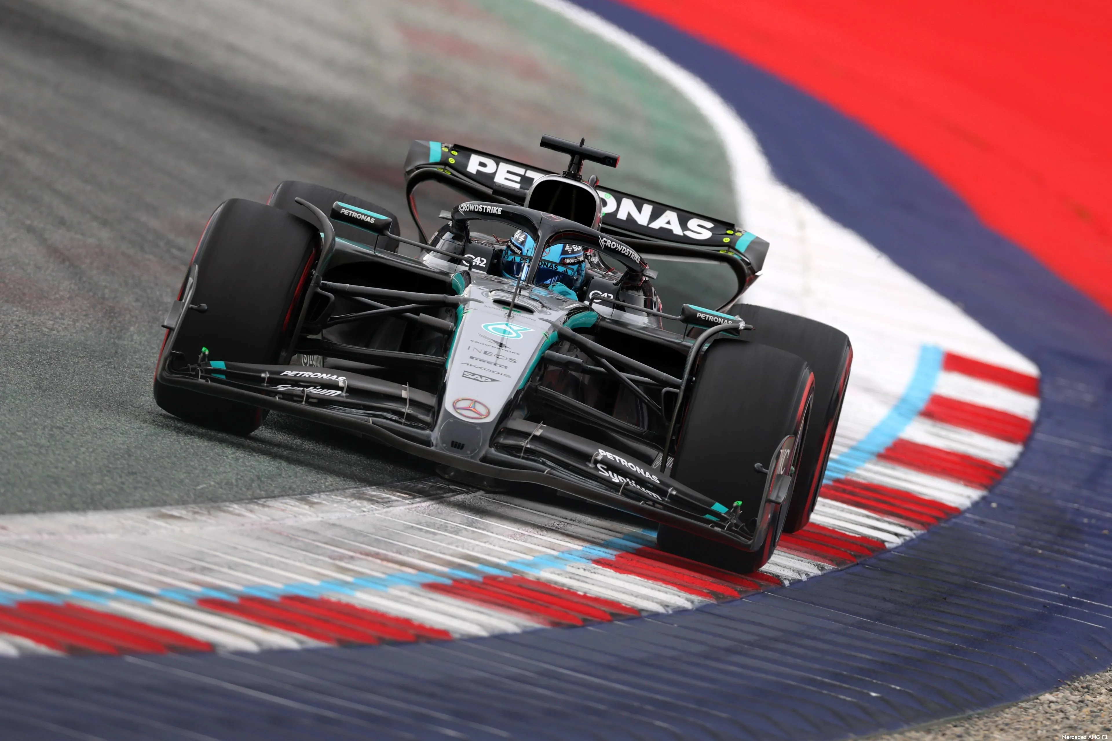 mercedes george russell gp oostenrijk 2025 vrijdag 4