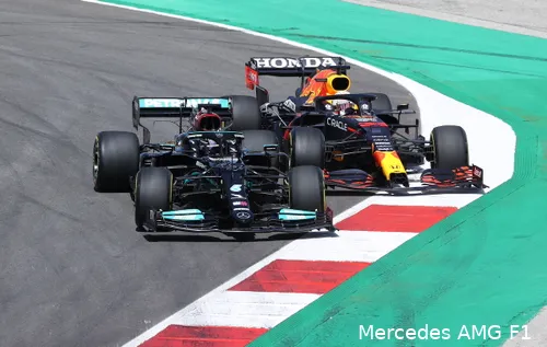 hamilton verstappen 2021 portugal gevecht
