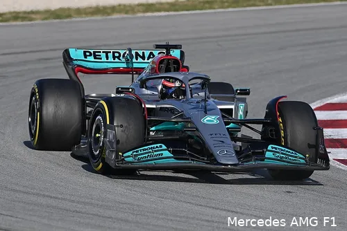 De W13 van Mercedes<br>