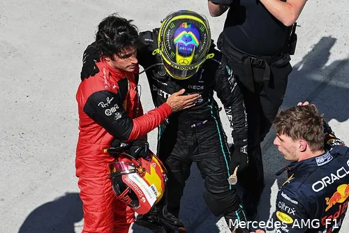 lewis hamilton carlos sainz max verstappen mercedes ferrari red bull racing gp canada 2022 2