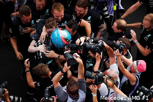 George Russell pakte op verrassende wijze voor de F1 Grand Prix van Hongarije 2022.