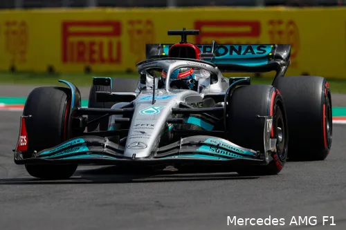 George
Russell tijdens de kwalificatie, Grand Prix van Mexico 2022 (Foto: Mercedes AMG
F1)