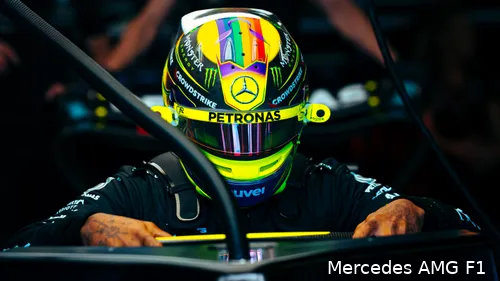Hamilton staat binnen de Formule 1 vooral bekend als iemand die zich regelmatig uitspreekt over gebeurtenissen in de wereld. (Foto: Mercedes AMG F1)