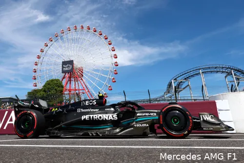 Mercedes was niet competitief in Japan zoals in Singapore. (Foto: Mercedes AMG F1)