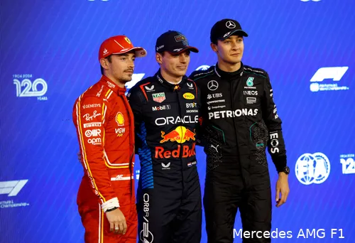 george russell w15 bahrein max verstappen charles leclerc