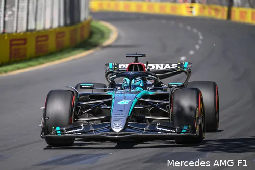 george russell w15 mercedes australie