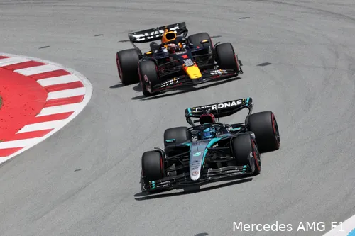 george russell spanje max verstappen