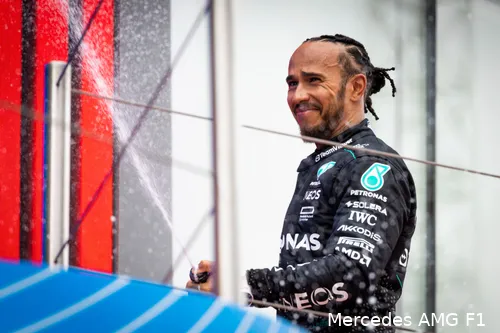 lewis hamilton podium spanje 2024