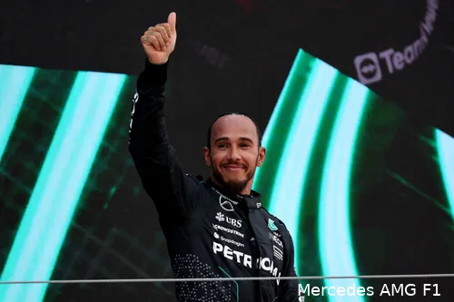 Hamilton gaf na de race aan dat het team van Mercedes er bijna is. (Foto: Mercedes AMG F1)