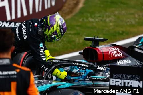 george russell mercedes silverstone 2024 3 juich lewis hamilton