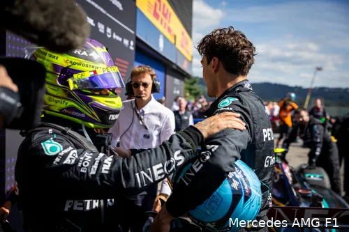 lewis hamilton racedag belgie 2024 mercedes george russell