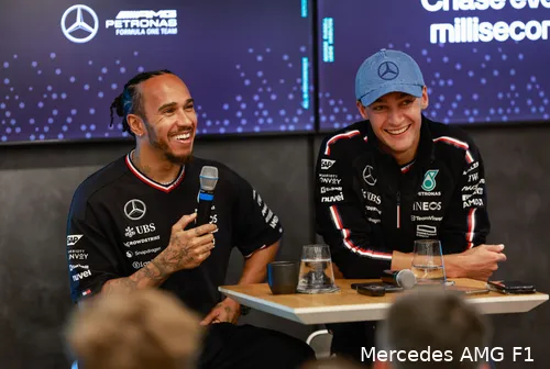 mercedes lewis hamilton george russell donderdag belgie