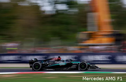 Russell actief in Monza