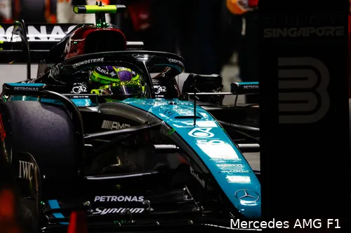 Hamilton na zijn sterke kwalificatie.