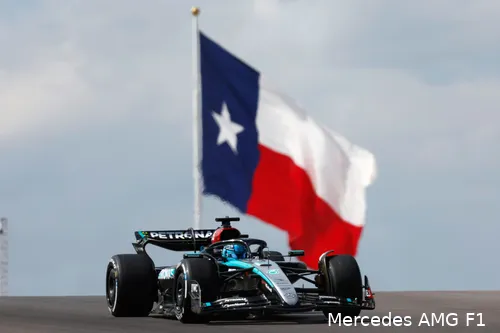 Russell in actie in Austin.