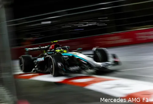 lewis hamilton mercedes las vegas zaterdag