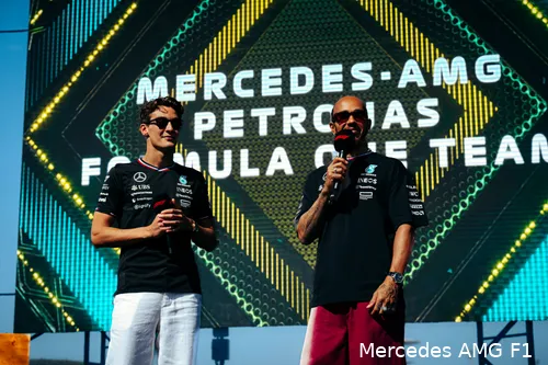 george russell lewis hamilton mercedes abu dhabi 2024 113
