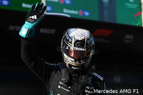 george russell mercedes 2025 china zaterdag