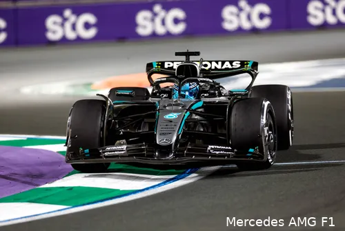 george russell mercedes w16 saoedi arabie gp 1