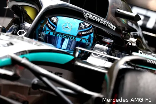 george russell mercedes 2025 monaco vrijdag training