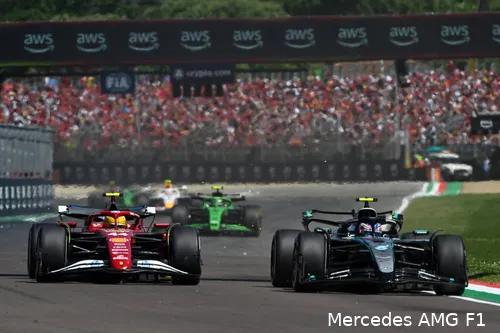 Mol zag de voorvleugel op de Ferrari nauwelijks doorbuigen.