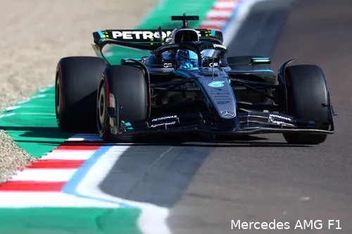 mercedes george russell gp emilia romagna imola 2025 vrijdag 7