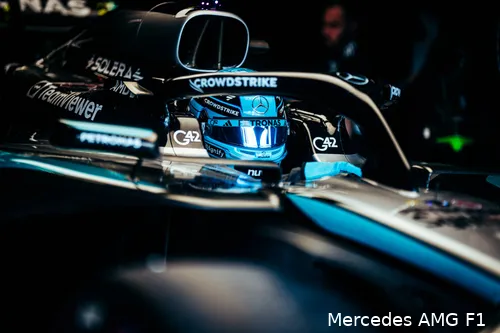 <i>Russell nam het risico en kwalificeerde zich als derde.</i>