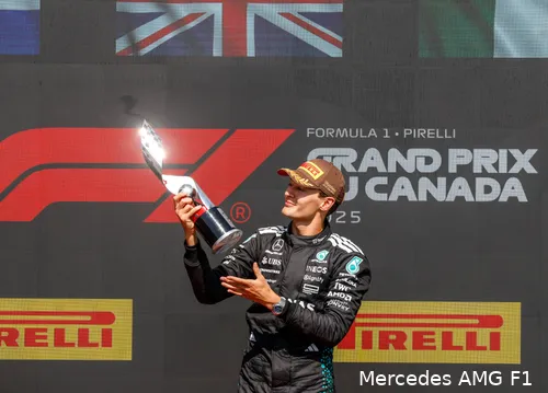 george russell win canada 2025