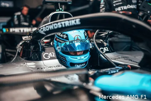 mercedes george russell gp oostenrijk 2025 vrijdag 3