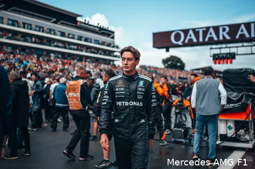 george russell mercedes 2025 silverstone groot brittannie zondag grid