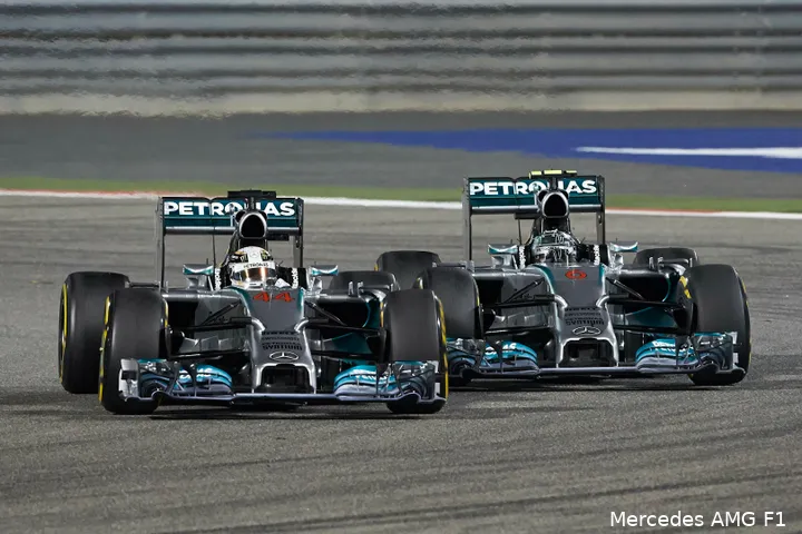 rosberg hamilton mercedes bahrein 2014