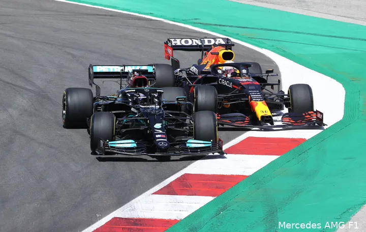 hamilton verstappen 2021 portugal gevecht