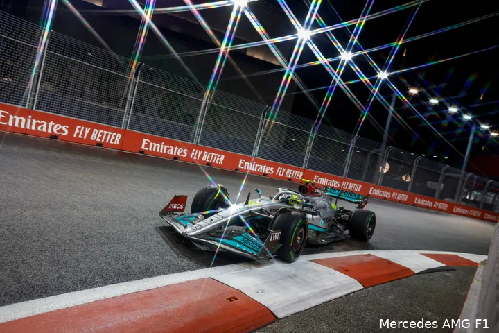 Lewis
Hamilton, Q2 kwalificatie, Grand Prix van Singapore 2022 (Foto: Mercedes AMG
F1)