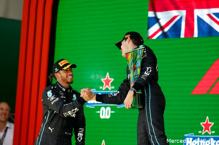 george russell lewis hamilton mercedes f1 gp brazilie 2022