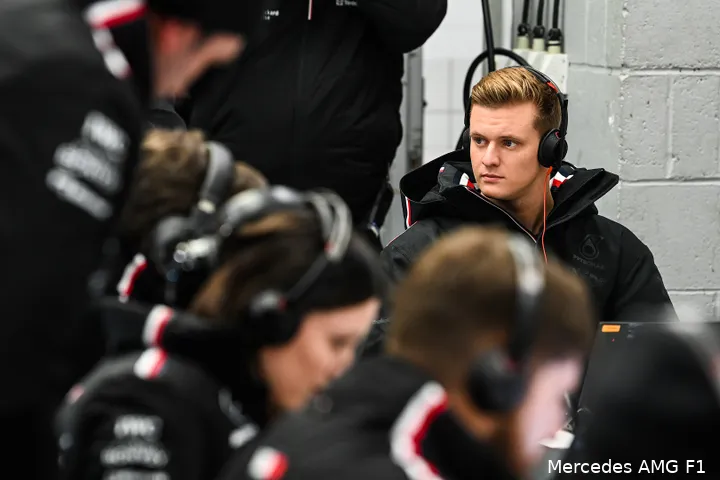 mick schumacher mercedes shakedown silverstone