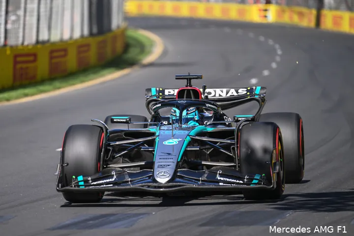 george russell w15 mercedes australie