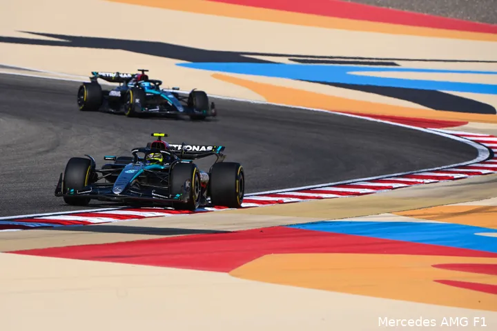 mercedes bahrein russell hamilton 2024