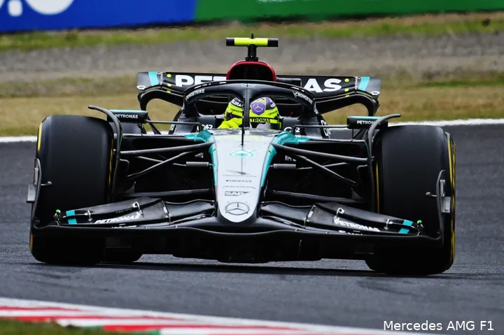 mercedes suzuka japan 2024 hamilton
