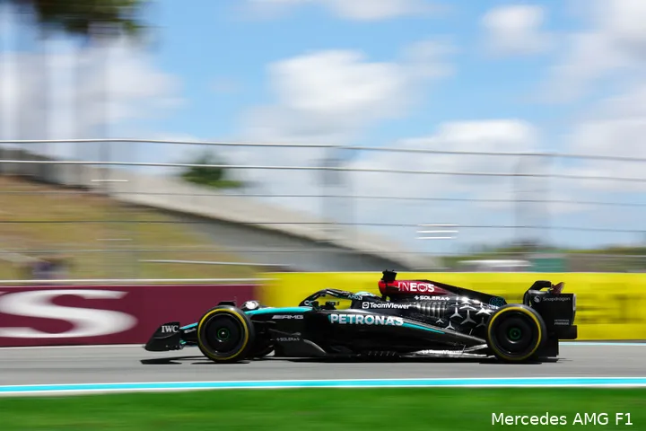 Volgens Russell is er licht aan het einde van de tunnel voor Mercedes: 'We begrijpen waarom we er nu zo voor staan' (Foto: Mercedes AMG F1)<br>
