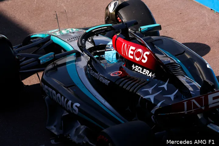 Russell vertrouwt erop dat Mercedes het tij kan keren. (Foto: Pirelli)