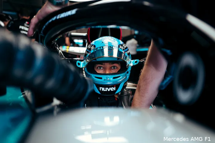 george russell mercedes oostenrijk vrijdag 2024 3