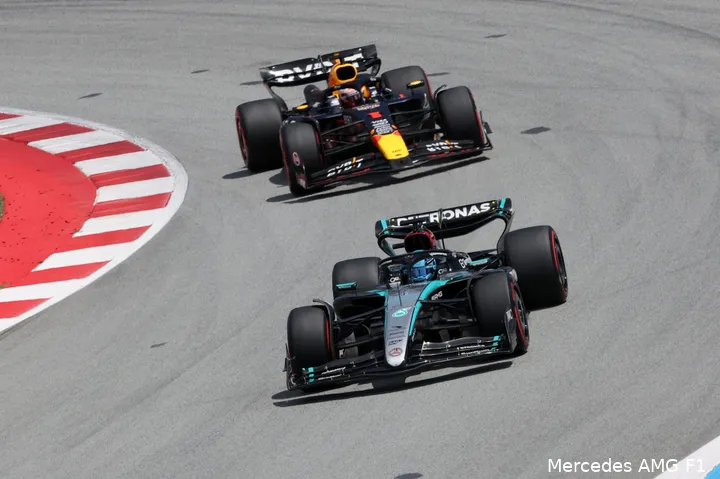 george russell spanje max verstappen