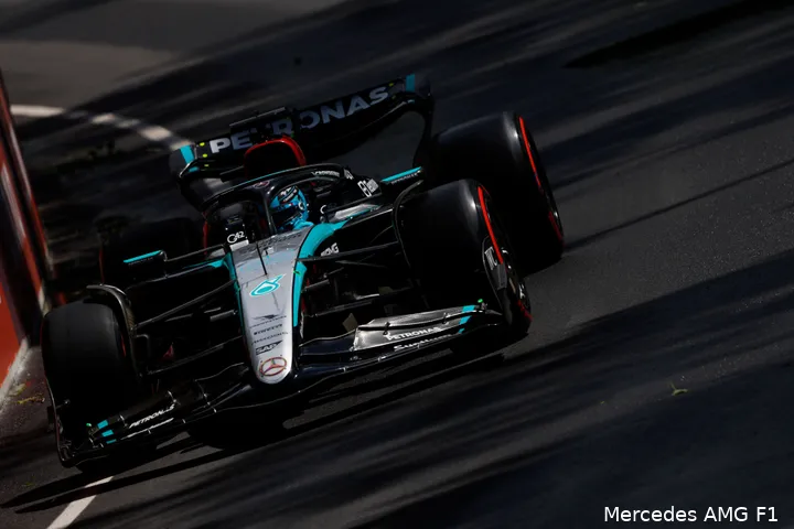 george russell vrijdag canada mercedes 2024