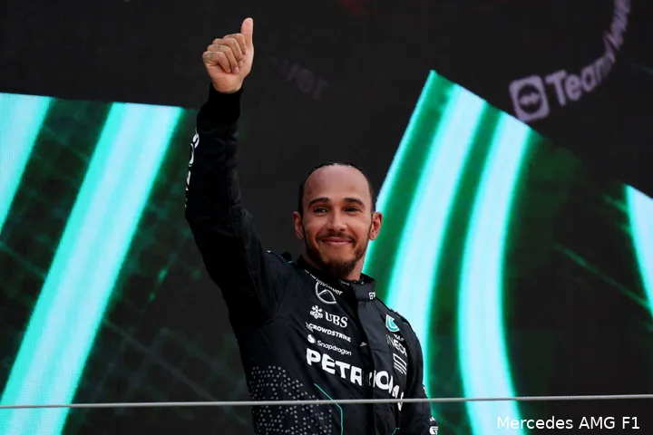 Hamilton gaf na de race aan dat het team van Mercedes er bijna is. (Foto: Mercedes AMG F1)