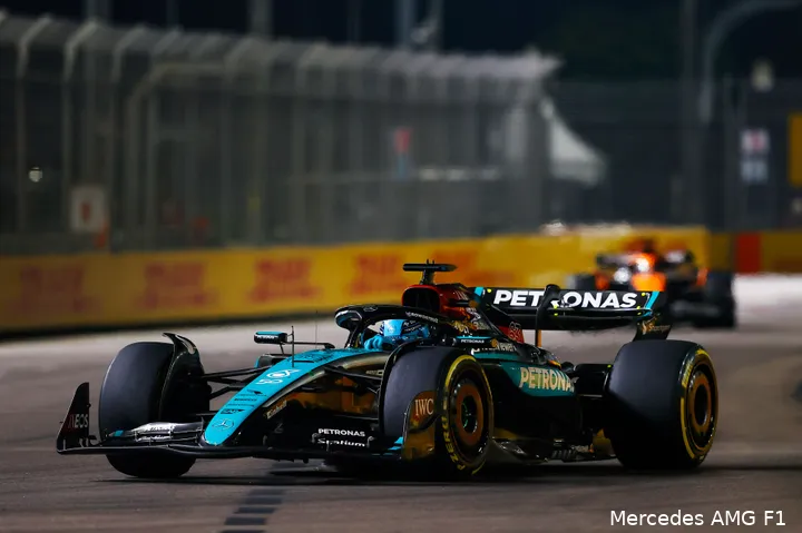 mercedes george russell singapore gp zondag 2024 3